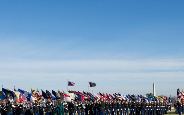 Honor cordon at the Pentagon