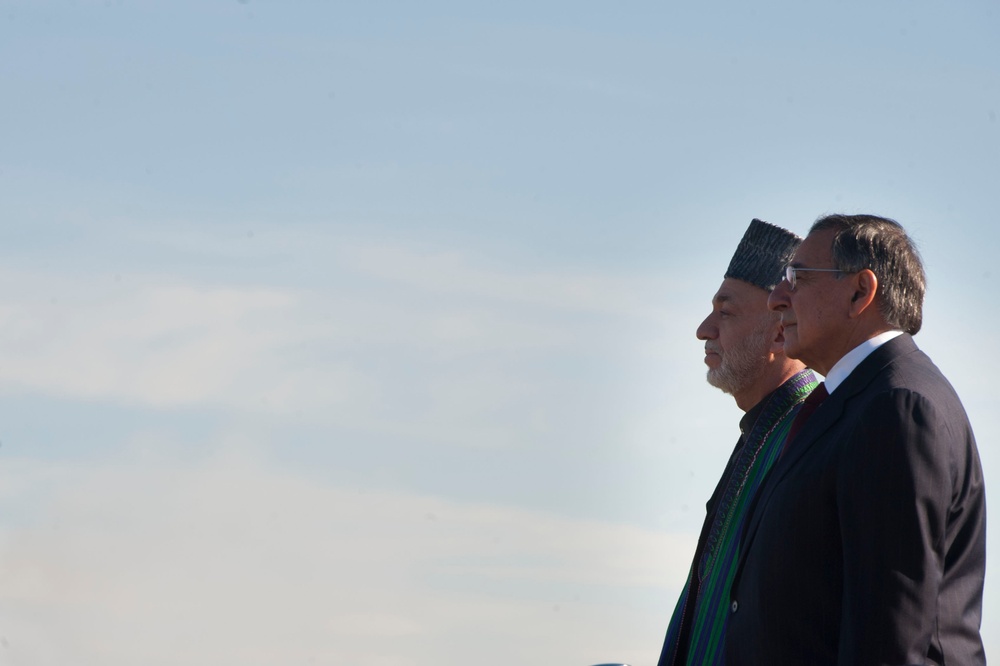 Honor cordon at the Pentagon