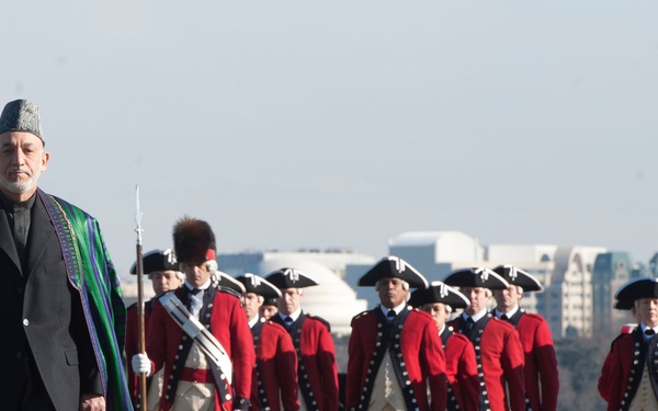 Honor cordon at the Pentagon
