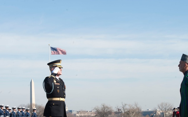 Honor cordon at the Pentagon