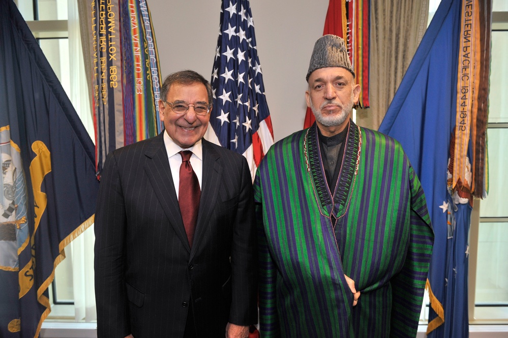 Karzai visit Panetta