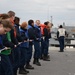 USS George HW Bush conducting training and carrier qualifications in the Atlantic Ocean