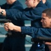 USS Mobile Bay dry fire weapons training