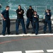 USS Mobile Bay dry fire weapons training