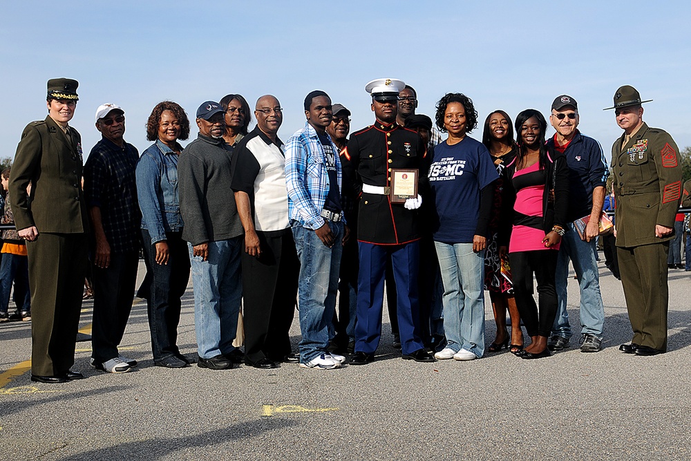 Pembroke Pines, Fla., Marine graduates as platoon honor graduate