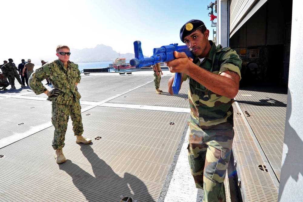 Boarding team operations aboard HSV Swift