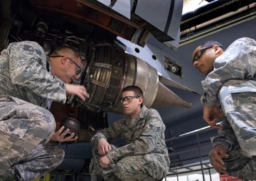 Stratotanker maintenance at the 108th Wing