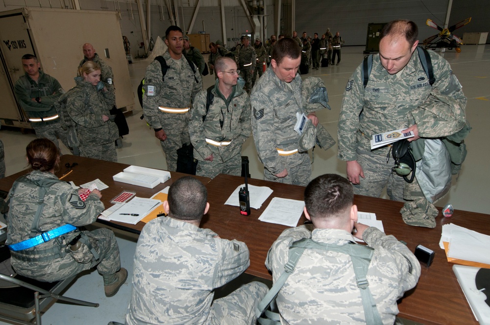Airmen participate in readiness exercise