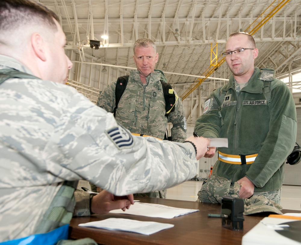 Airmen participate in readiness exercise