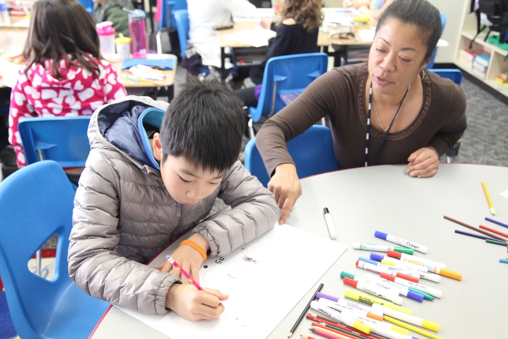 Oshima children join classes at E. C. Killin Elementary