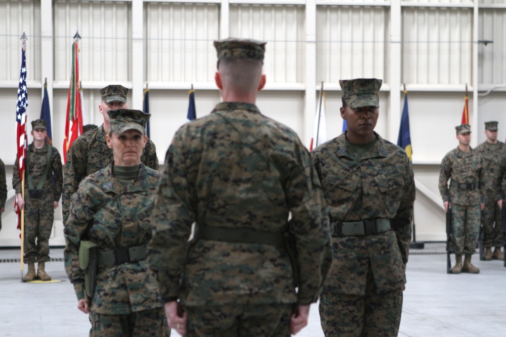 Post, relief ceremony for sergeant major of HMLAT-303