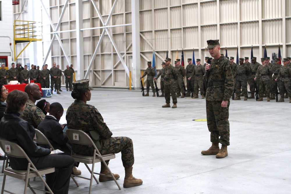 Post, relief ceremony for sergeant major of HMLAT-303