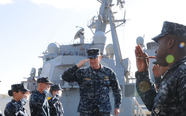 Vice Adm. Frank C. Pandolfe, commander, US 6th Fleet visits Sicily