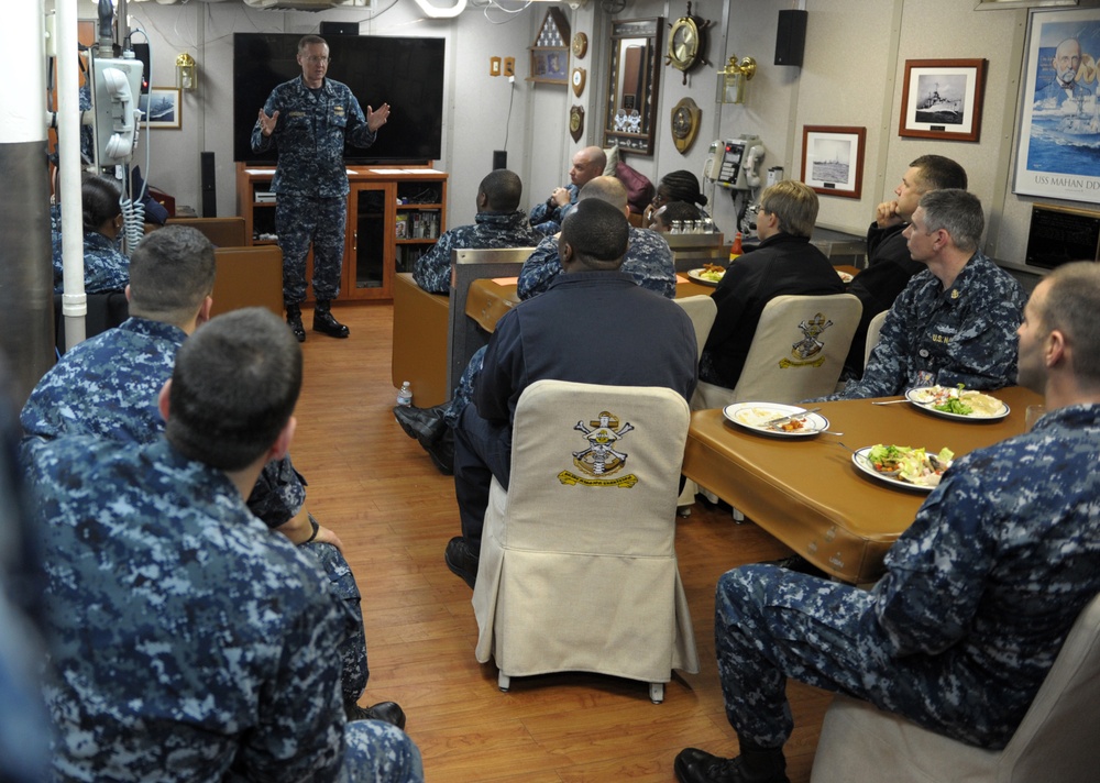 Vice Adm. Frank C. Pandolfe, commander, US 6th Fleet visits Sicily