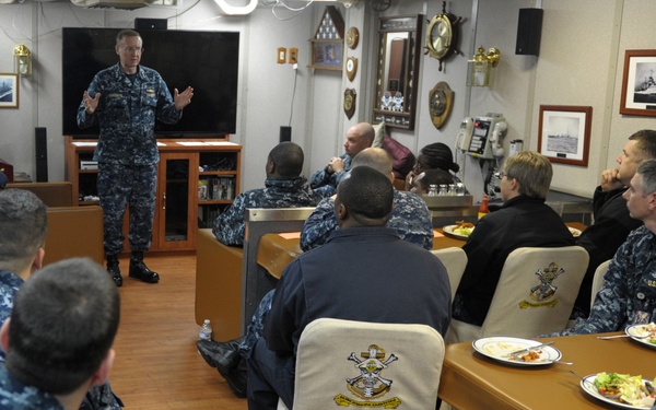 Vice Adm. Frank C. Pandolfe, commander, US 6th Fleet visits Sicily