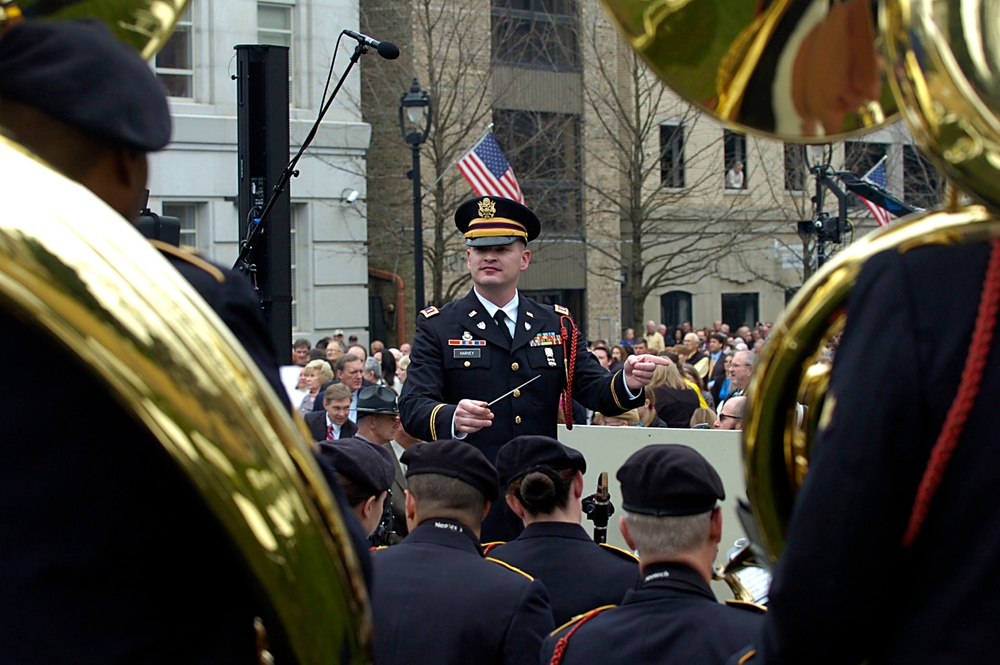 NCNG Band performs during 74th NC governor’s inauguration ceremony
