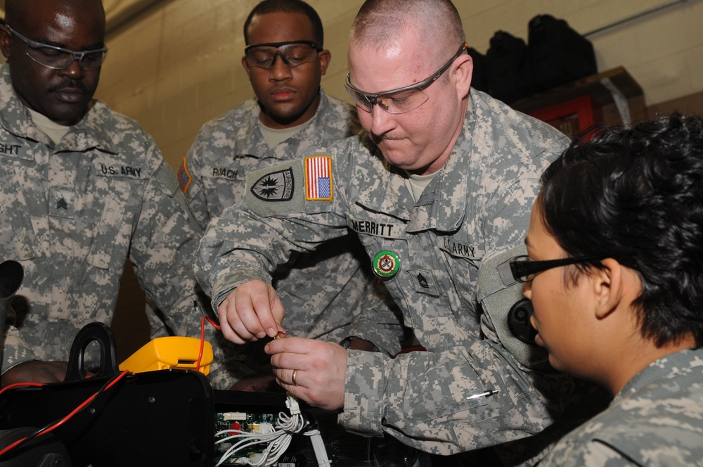 Powering up the students at Regional Training Site-Maintenance Fort Indiantown Gap