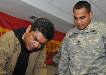 George Lopez, Troops First Foundation surprise 1-319th AFAR