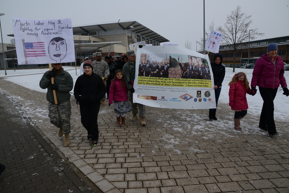 Wiesbaden community Martin Luther King Jr. march