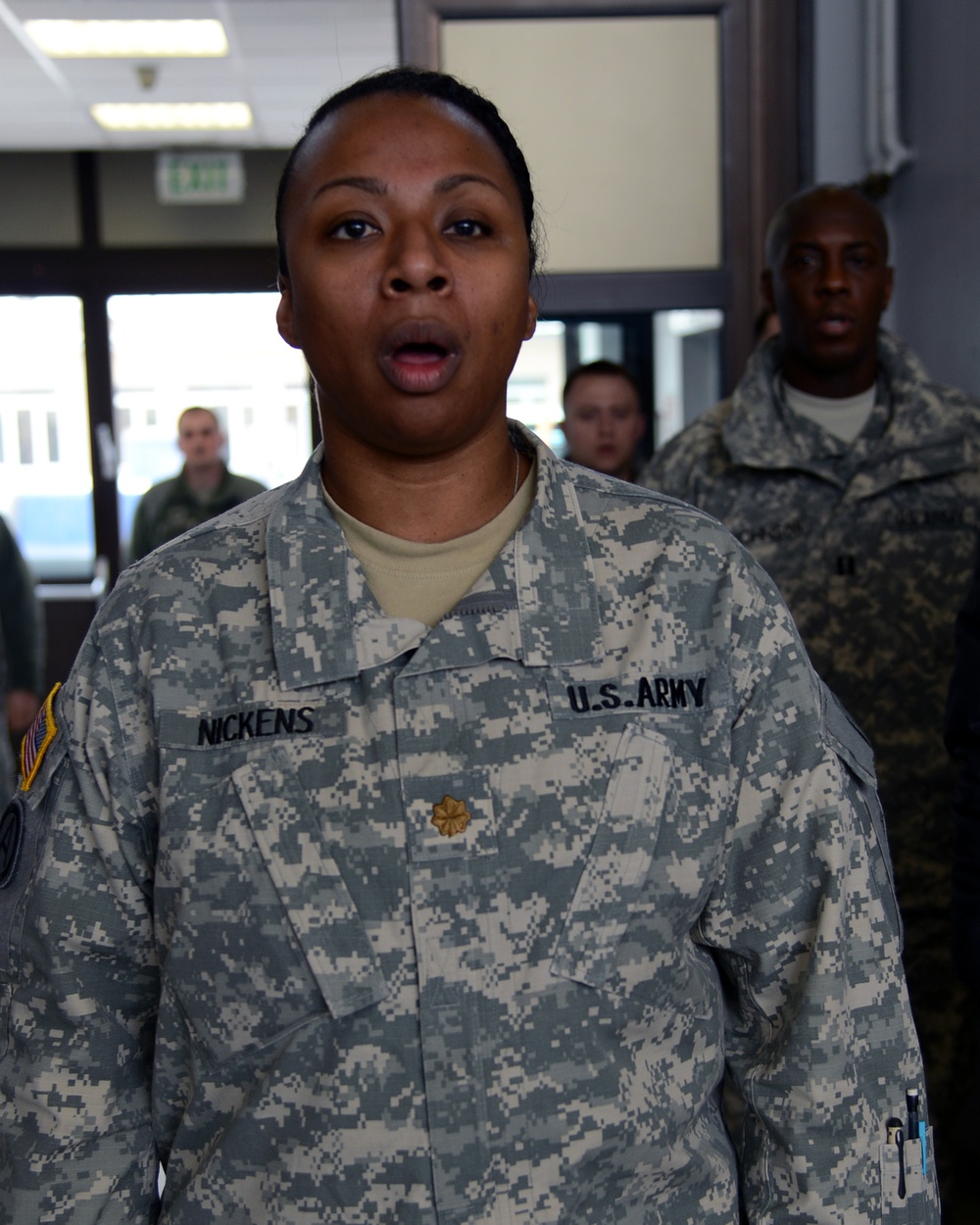 Maj. Tarnesha Nickens Sings the Army Song