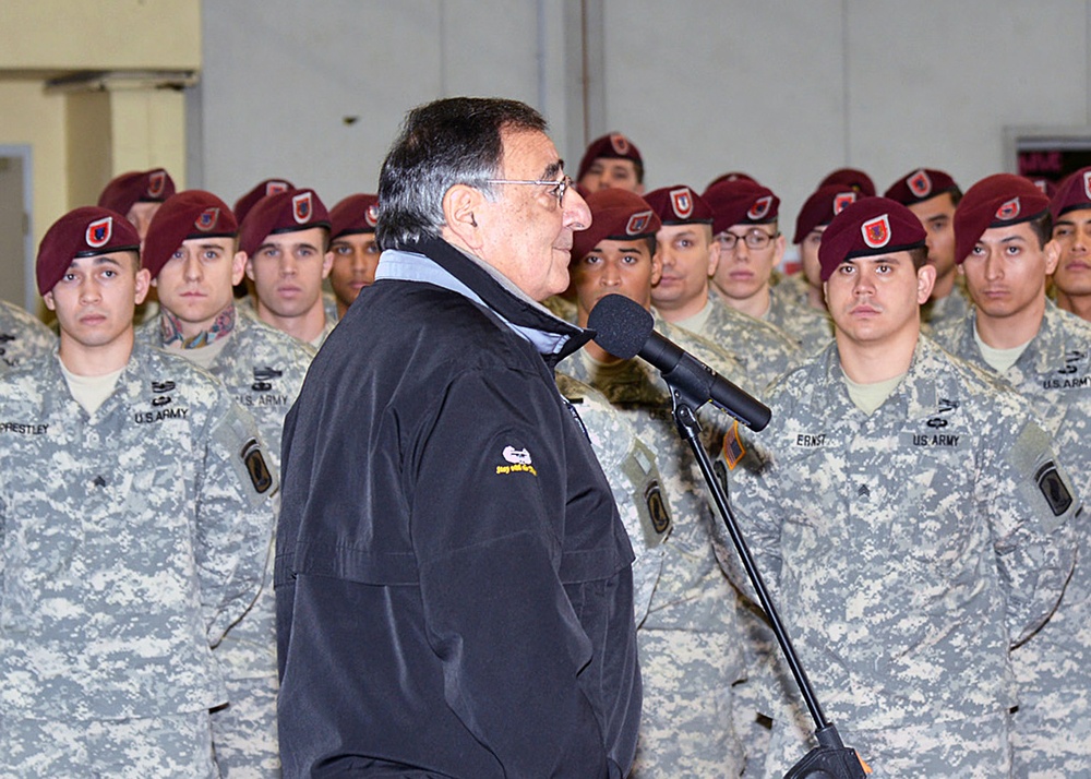 Secretary of Defense Leon Panetta visits Vicenza, January 2013
