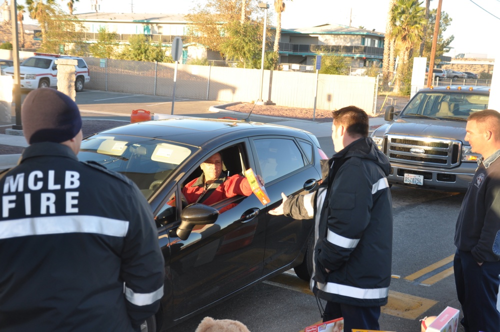 MCLB Barstow firefighters collect 'Toys for Tots'