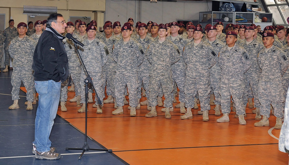 Secretary of Defense Leon Panetta visits Vicenza, January 2013