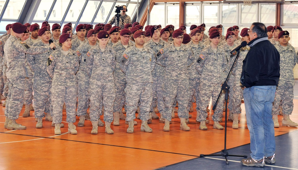 Secretary of Defense Leon Panetta visits Vicenza, January 2013