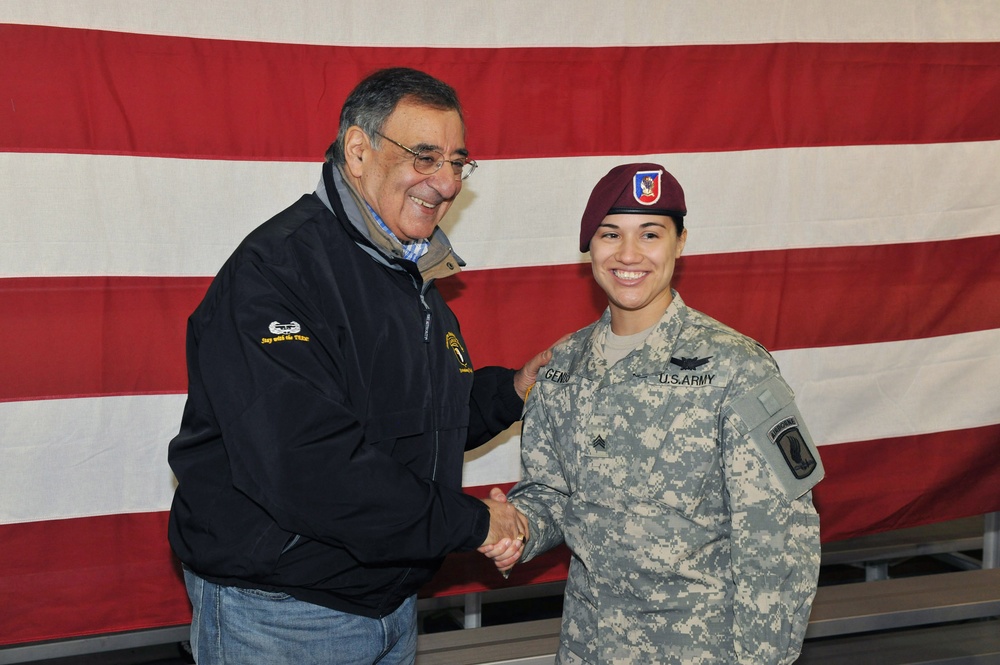 Secretary of Defense Leon Panetta visits Vicenza, January 2013
