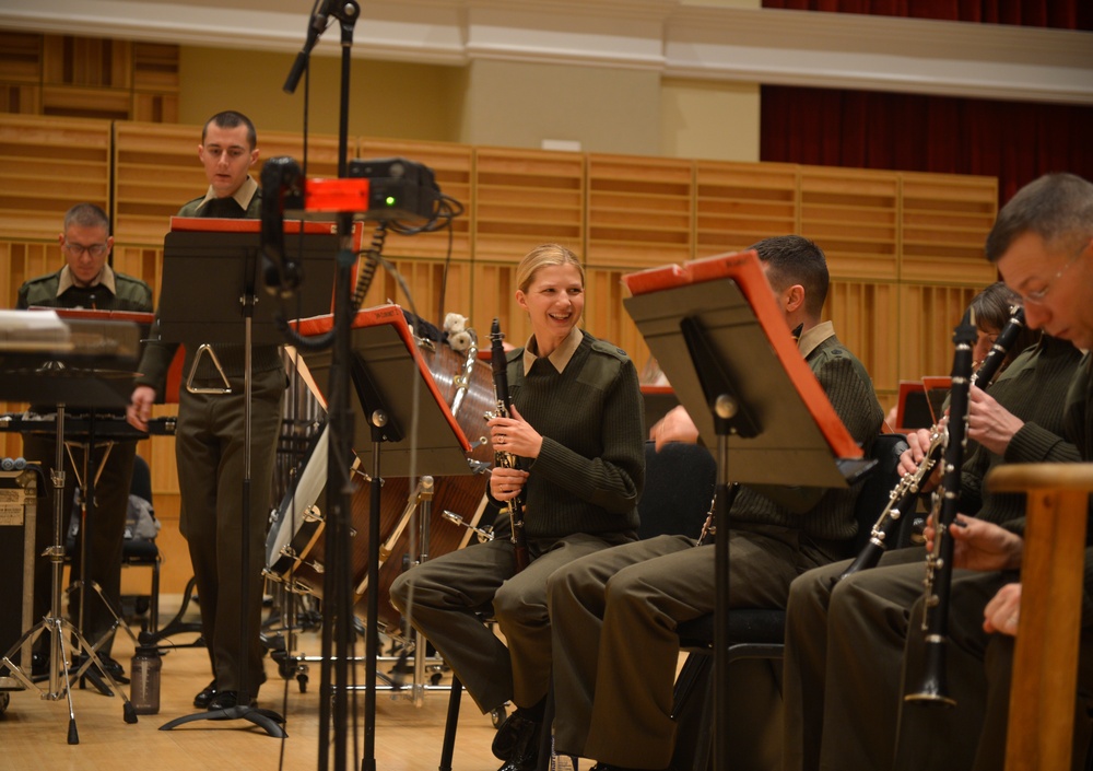 'The President's Own' rehearse for inauguration