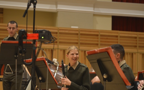 'The President's Own' rehearse for inauguration