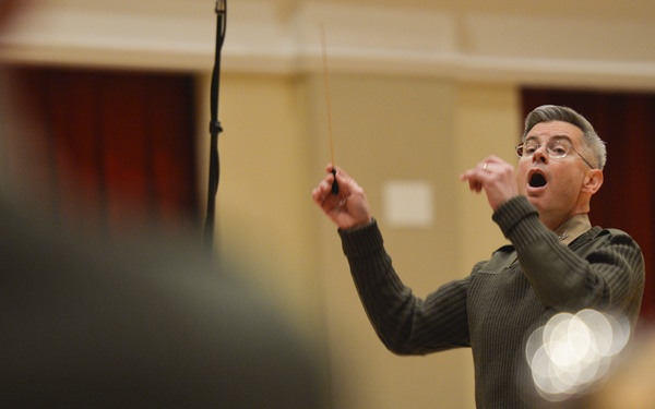 'The President's Own' rehearse for inauguration