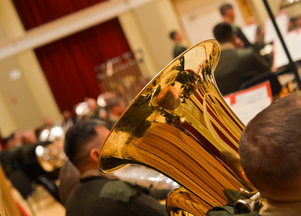 'The President's Own' rehearse for inauguration