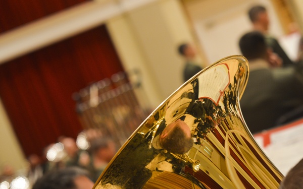 'The President's Own' rehearse for inauguration