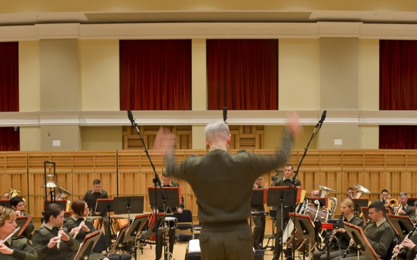 'The President's Own' rehearse for inauguration