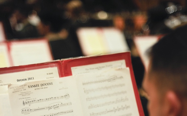 'The President's Own' rehearse for inauguration