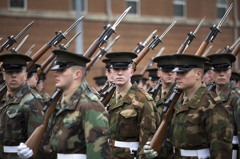 Marines Rehearse for Presidential Inauguration