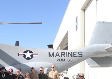 'Clone Wars' cast visit VMM-163, Miramar