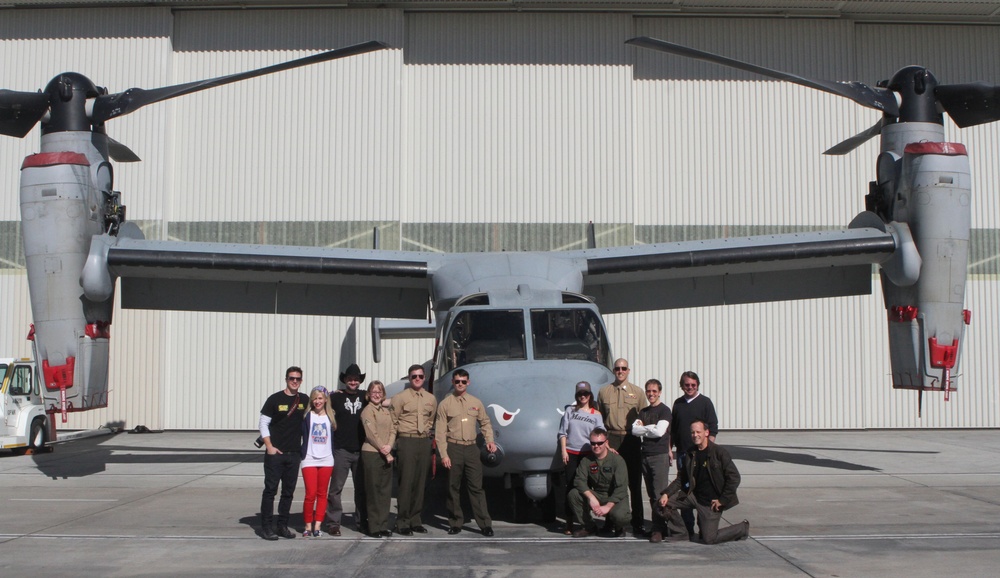 'Clone Wars' cast visit VMM-163, Miramar