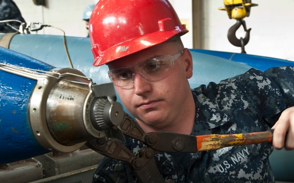 Running wires to a practice mine