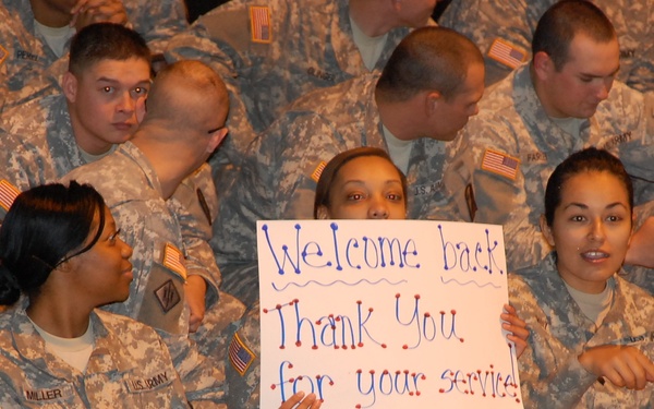 111th Quartermaster Company returns from Kuwait, Afghanistan