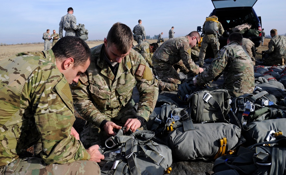 Static-line jumps