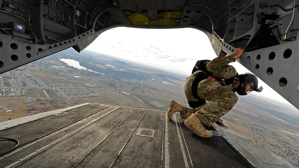 Static-line jumps