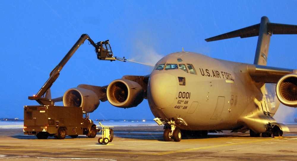 C-17 onload At Naval Air Facility Misawa