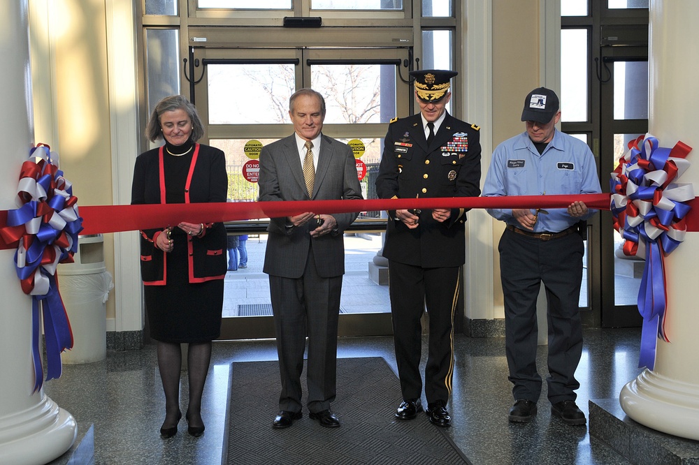 Welcome Center ribbon cutting