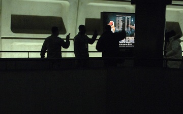 Washington, DC Air National Guard members provide metro security during the 57th Presidential Inauguration