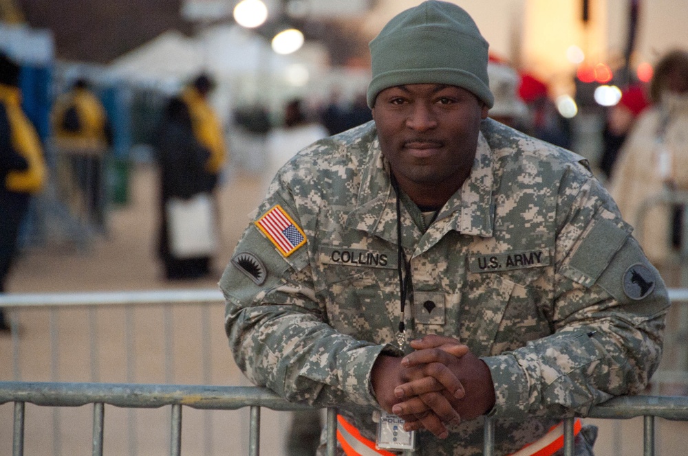 Delaware National Guard members provide assistance to local authorities during the 57th Presidential Inauguration