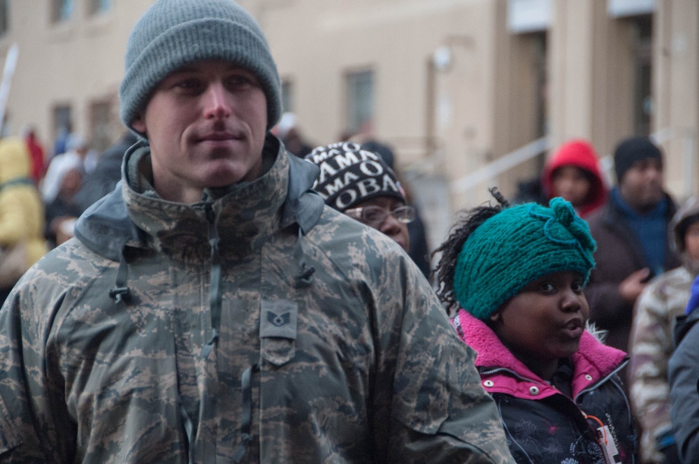 DC National Guard members provide assistance to local authorities during the 57th Presidential Inauguration
