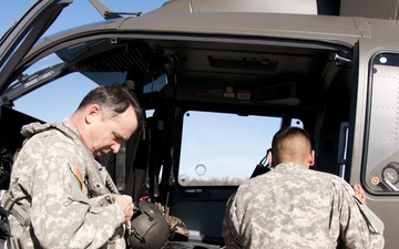 DC Army National Guard aviation in vital location supporting the Presidential Inauguration