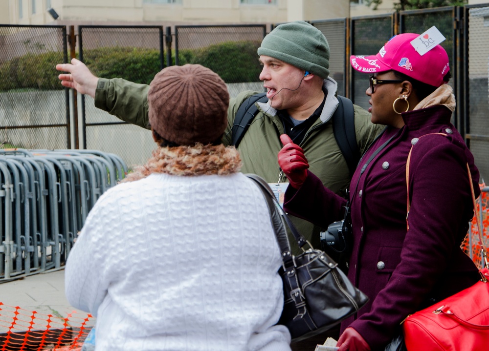 Soldiers monitor contaminates during Presidential Inauguration